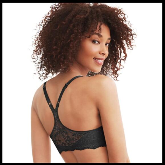 NWT/Unopened Maidenform Black Racerback Front Clasp Bra 36DD - Picture 2 of 3